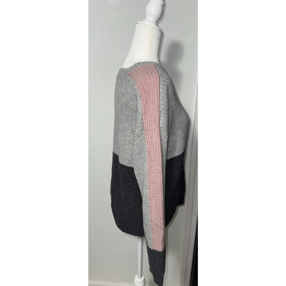 Pink Rose Women’s M Knit Sweater Crew Neck Pullover Soft Cozy Autumn Casual - Picture 3 of 8